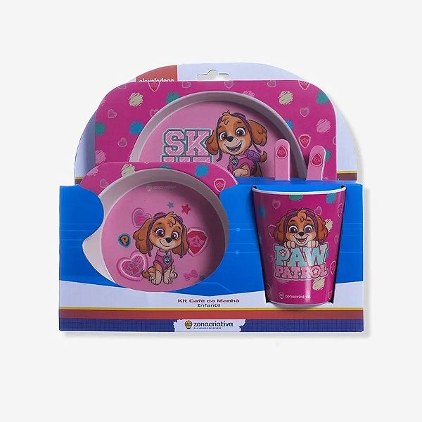 Kit Refeição Completo Infantil Skye 5 Peças Zona Criativa