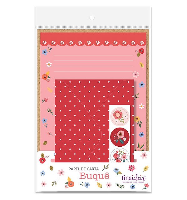 Papel de carta - Embalagem com 4 unidades -  Buque - Fina Idéia