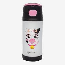 Garrafa Top Handle Inf.350ML C/Adesivo Vaquinha Zona Criativa