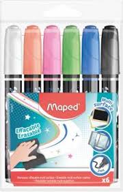 Marcador Multisuperfície Maped Estojo com 6 Cores - Giz Líquido
