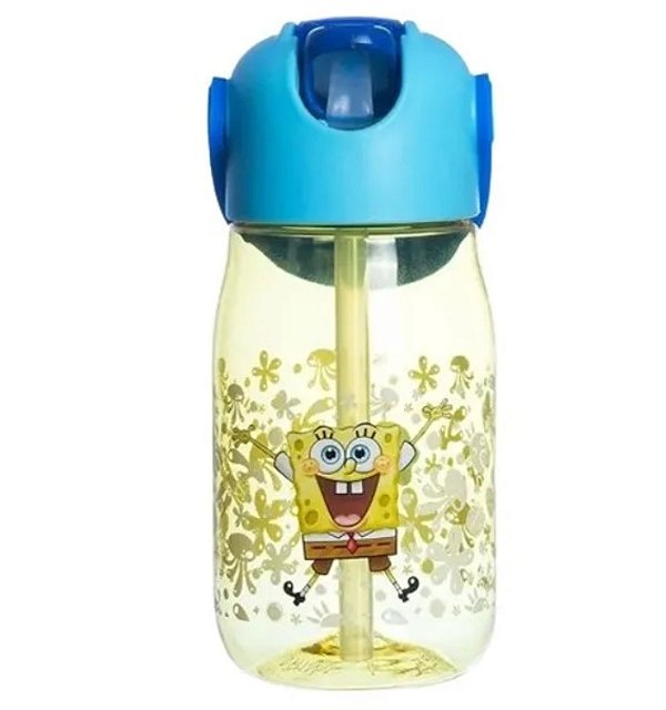 Garrafa Flip 400ml Infantil Bob Esponja Zona Criativa