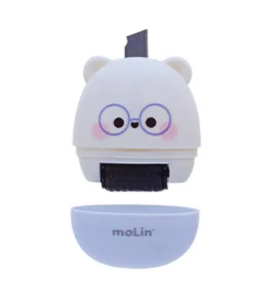 Carimbo Roller Faces + Estilete (Apaga Dados) MOLIN blister c/1 Azul
