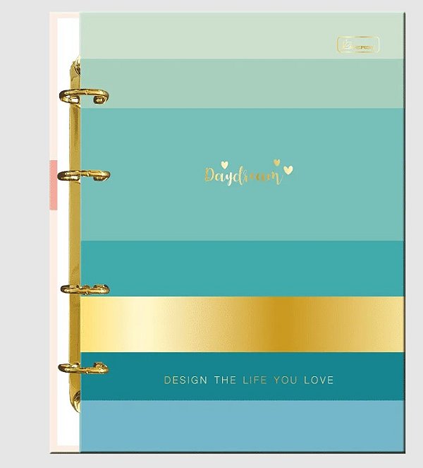 Planner Permanente Argolado Cadersil College Day Dream 80 folhas