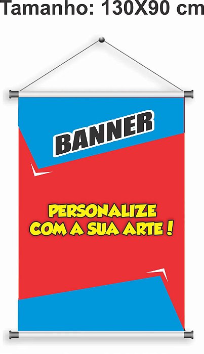 Banner tamanho 130x90 cm