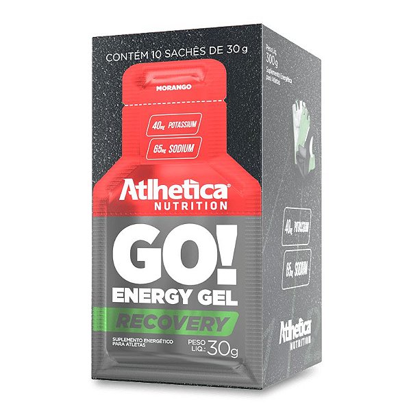 GO! Eenergy Gel Recovery (10 Sachês de 30g) - Atlhetica Nutrition