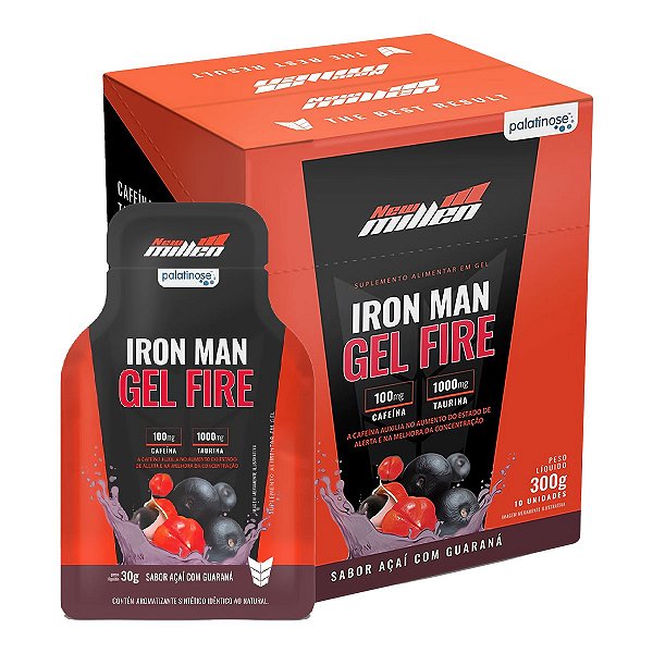 Iron Man Gel Fire (10 sachês) - New Millen