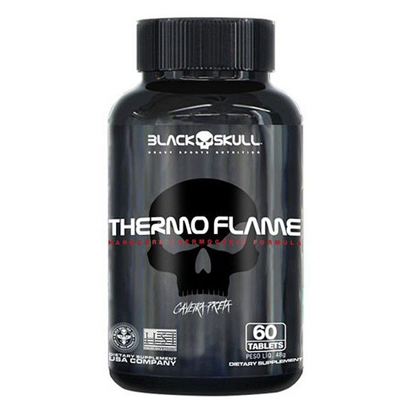 Termogênico Thermo Flame  (60 Tabletes) - Black skull