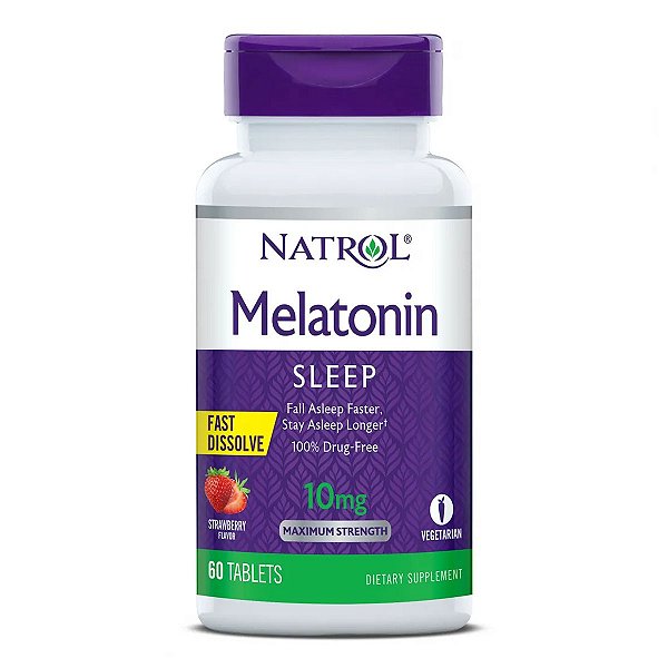 Melatonina 10mg F/D (60 tabletes) - Natrol