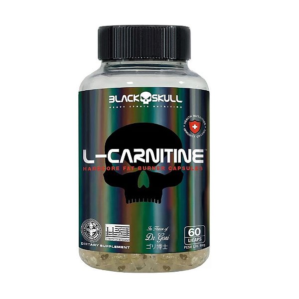 L-Carnitine (60 Cápsulas) - Black Skull