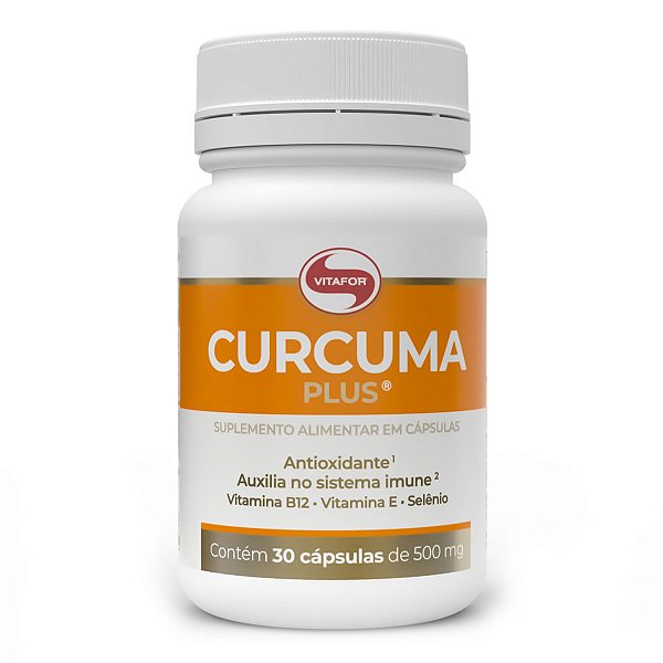 Cúrcuma Plus 500mg (30 Cápsulas) - Vitafor