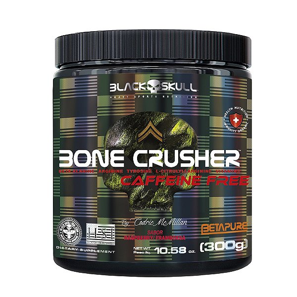 Bone Crusher (300g) Caffeine Free - Black Skull