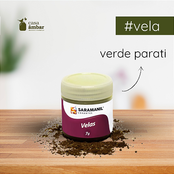 CORANTE EM PÓ PARA VELAS 7G VERDE PARATI