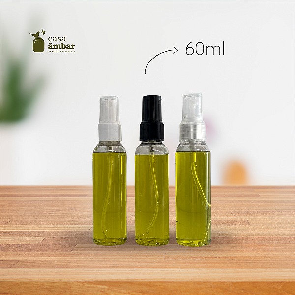 PET CRISTAL CILINDRICO 60ML C/ SPRAY R20