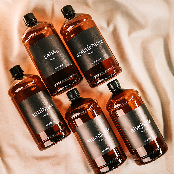 KIT LAVANDERIA COM TAMPA - FRASCO 1L