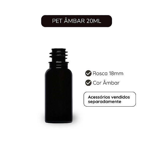 PET AMBAR 20ML R18MM