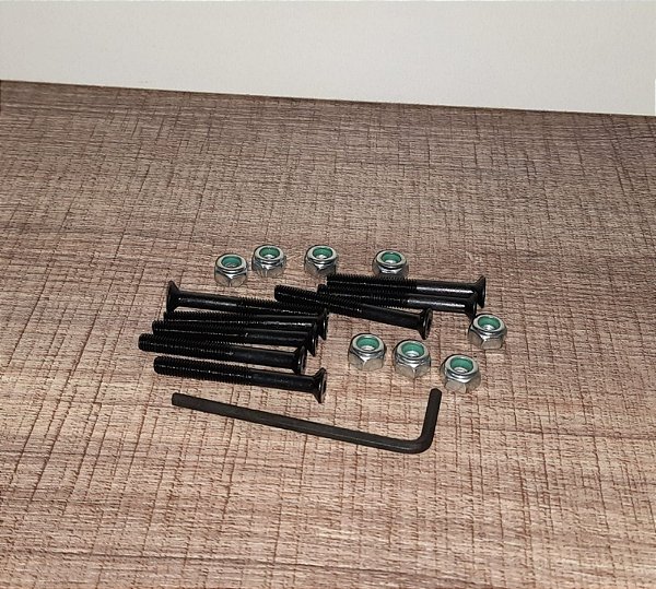 PARAFUSOS DE BASE 4,5CM - ALLEN - PORCA 10