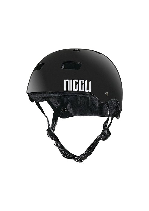 CAPACETE NIGGLI PRETO BRILHO IRON PRO (FITA PRETA) - TAMANHOS PP, P, M, G e GG (consulte)