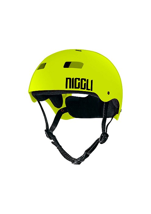 CAPACETE NIGGLI AMARELO NEON IRON PROFISSIONAL - TAMANHOS PP, P, M, G e GG (consulte)