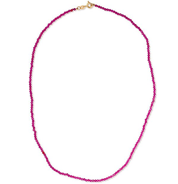 Cordão Córidon Rubi fecho Ouro 18k