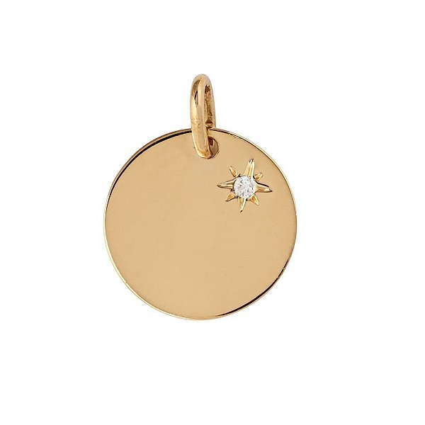 Medalha Birthstone Abril (topázio incolor)