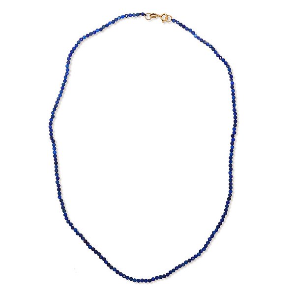 Cordão Lápis Lazúli fecho Ouro 18k
