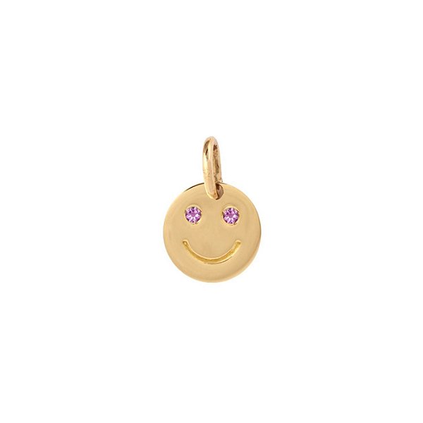Pingente Smile Ametistas (para cordão ou corrente)