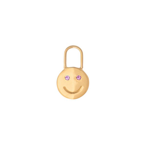 Berloque Smile Ametistas (para brincos de argola)