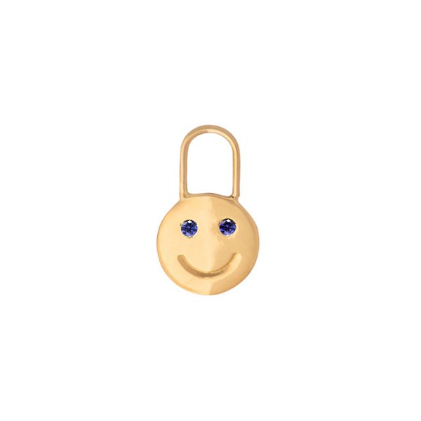 Berloque Smile Safiras (para brincos de argola)