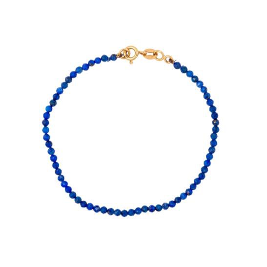 Pulseira Lápis Lazuli Ouro 18k