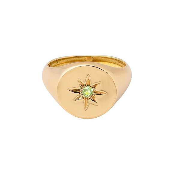 Anel Birthstone Agosto (Peridoto)