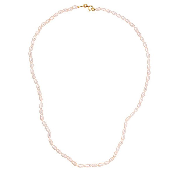 Cordão Pérolas fecho Ouro 18k