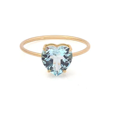 Anel Love Topázio Sky (aro pronta entrega)