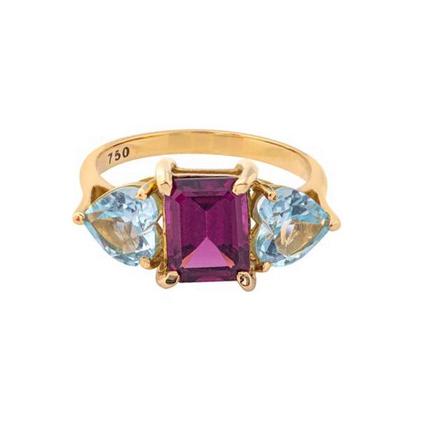 Anel Match Rodolita e Topázios Sky