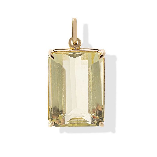 Pingente Octógono Citrino