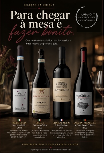 Seleção da Semana | Vinhos para Beber Bem e Fazer Bonito
