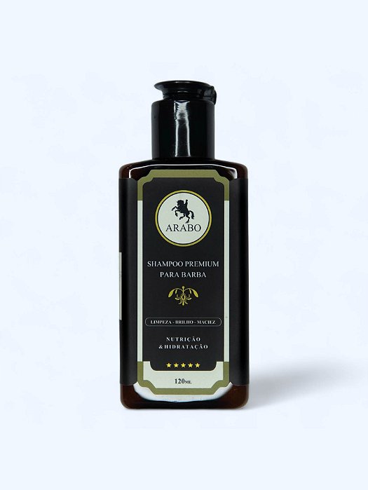 Shampoo para barba PREMIUM ARABO 120ML - Sem Petrolatos - Sem Parabenos