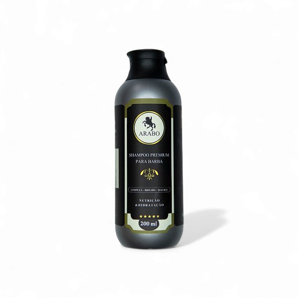 Shampoo para barba PREMIUM ARABO 200ML - Sem Petrolatos - Sem Parabenos
