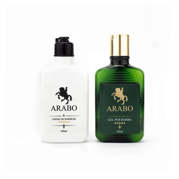 Kit Creme de barbear "Shave Cream" Gel pós barba"After Shave" - ARABO