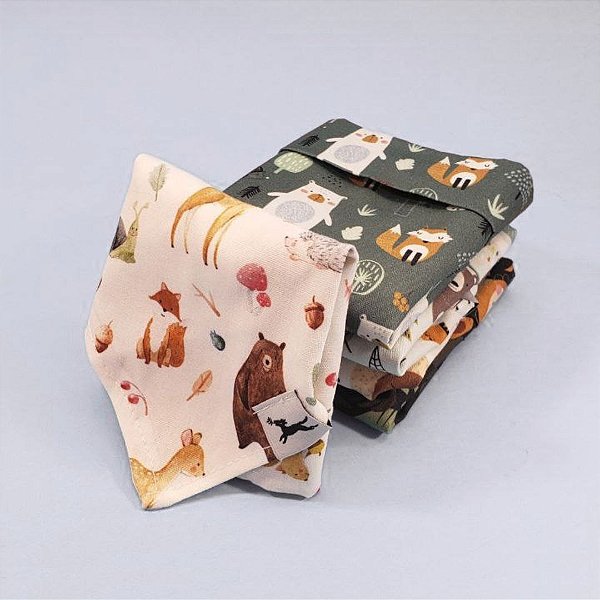 Kit com 3 bandanas sortidas
