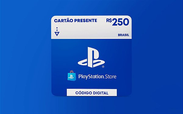 PSN R$ 250,00 PlayStation Store - Cartão Presente Digital [Exclusivo Brasil] - O Rei dos Simuladores!!