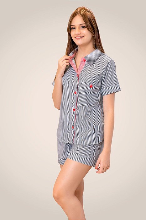 Pijama curto em algodão da linha FROYEN