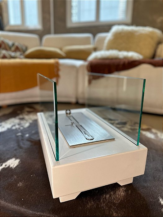 Lareira Ecológica Design Collection Acetinado Off White