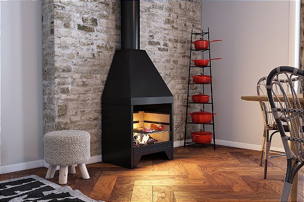 Lareira Com Parrilla Punta 600PL