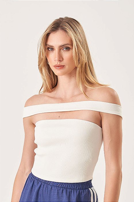 Blusa Canelada Faixa