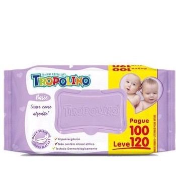 Toalha Umedecida Tropolino c/120 unidades