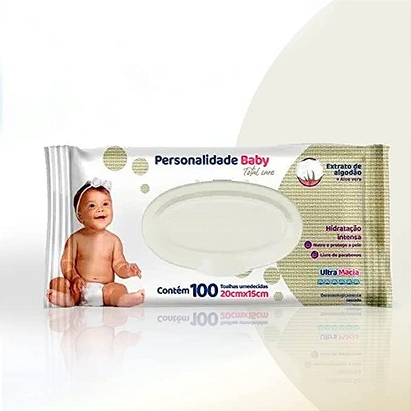 Toalha Umedecida Personalidade c/100 uni