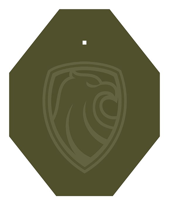Alvo Metálico - IPSC Delta - 45 x 57 cm