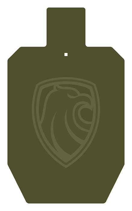 Alvo Metálico - USPSA Delta - 45 x 75 cm