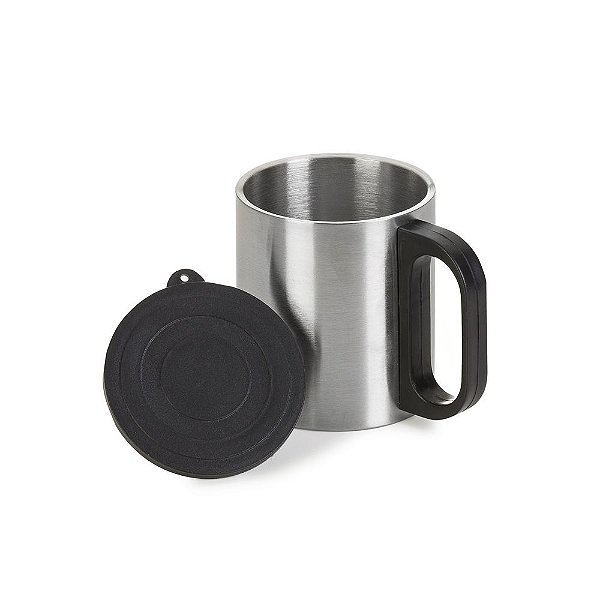 Caneca em aço inox 180 ml. personalizada - Cód.: 07392XQ