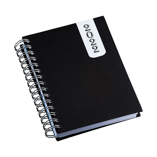 Agenda diária espiral capa dura personalizada - Cód.: 500LQ